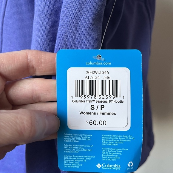 Columbia Trek Hoodie Size S - Picture 5 of 6